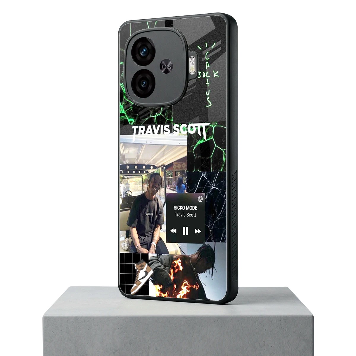 Travis Scott iqoo neo 10r 5g mobile cover | shockproof glass phone case