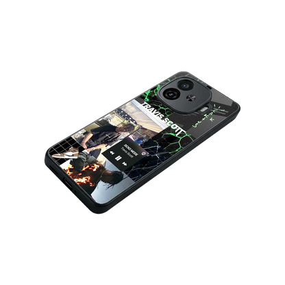 Travis Scott stylish phone case for iqoo neo 10r 5g | glossy glass and slim fit