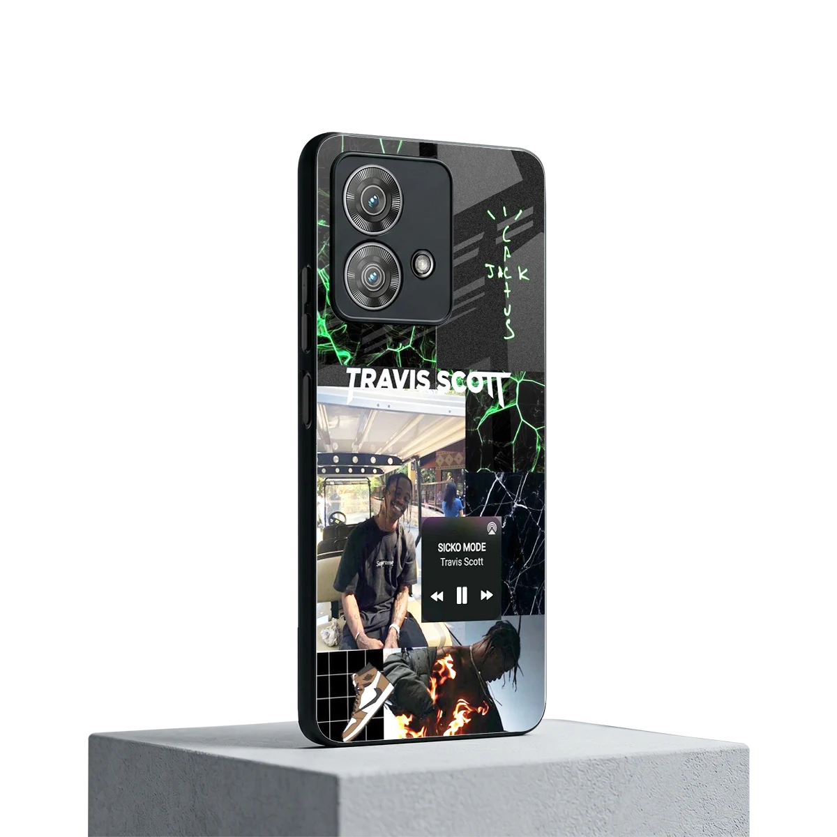 Travis Scott motorola edge 40 neo 5g mobile cover | shockproof glass phone case