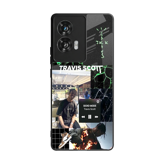 Travis Scott back phone cover | glass case for motorola edge 50 fusion