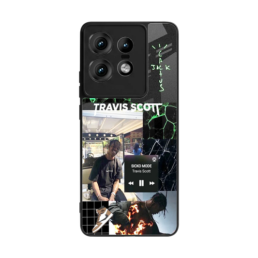 Travis Scott back phone cover | glass case for motorola edge 50 pro