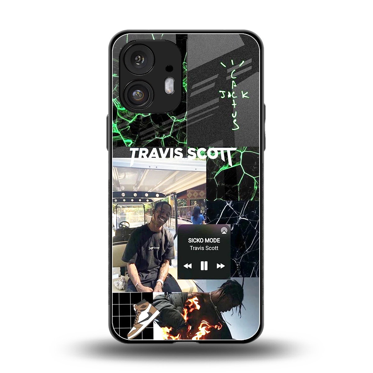 Travis Scott back phone cover | glass case for nothing phone 2