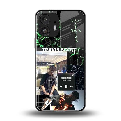 Travis Scott back phone cover | glass case for nothing phone 2