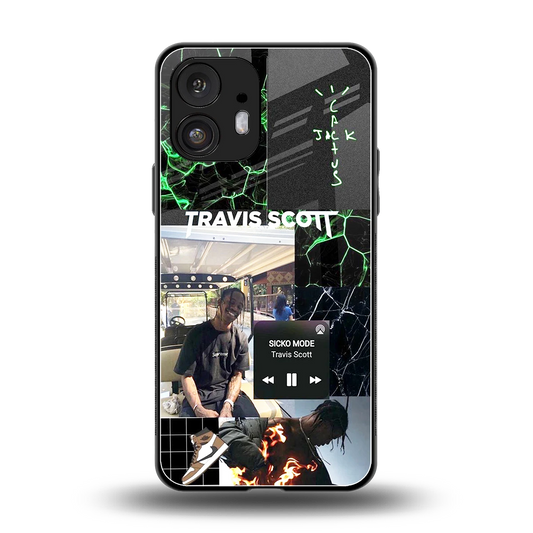 Travis Scott back phone cover | glass case for nothing phone 2