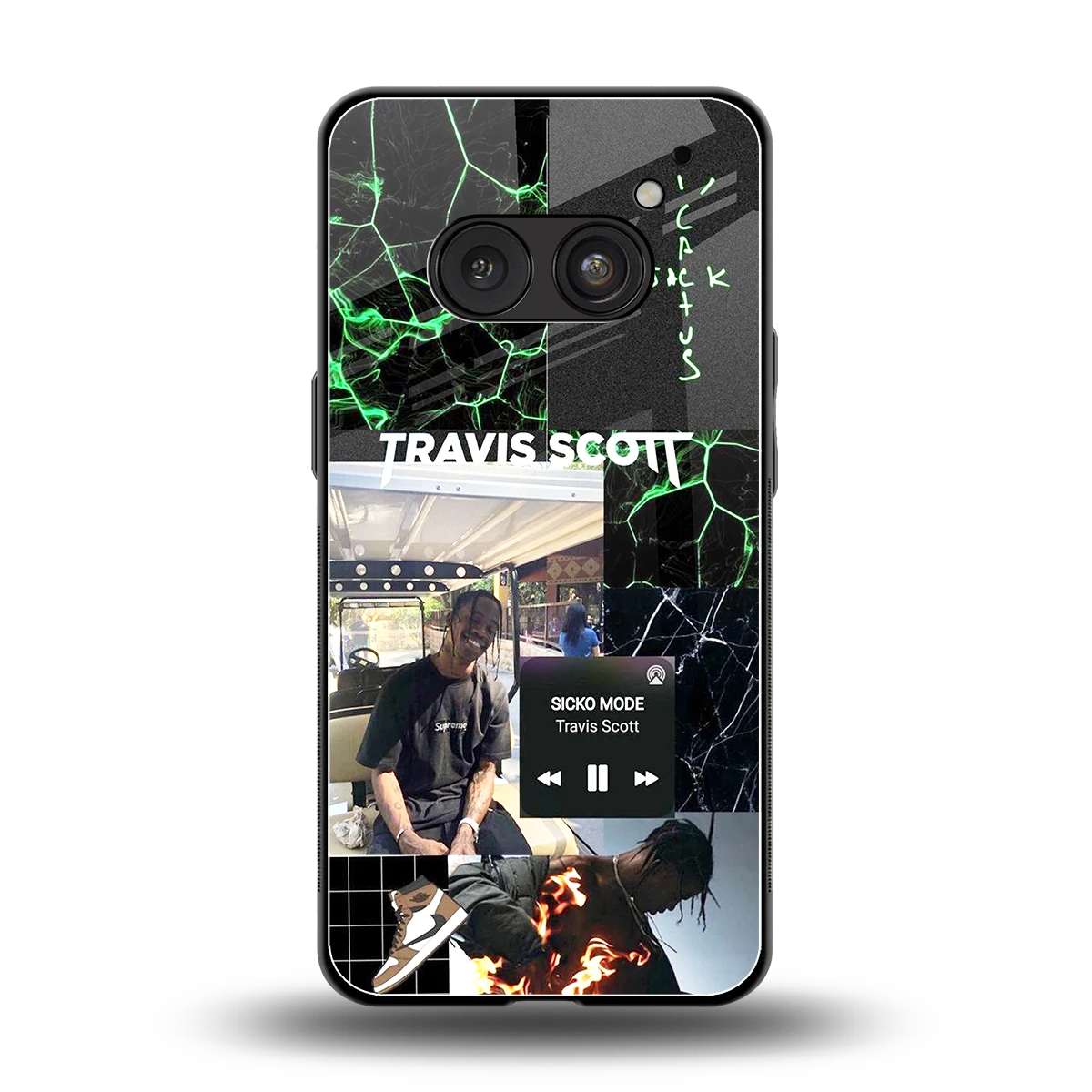 Travis Scott back phone cover | glass case for nothing phone 2a plus