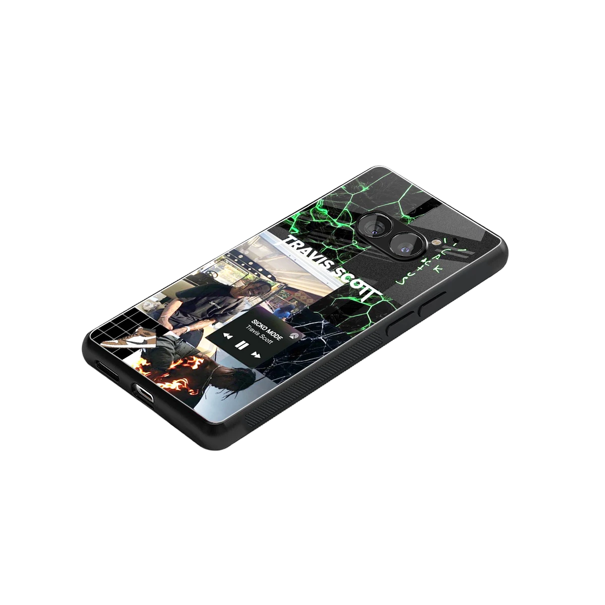 Travis Scott stylish phone case for nothing phone 2a | glossy glass and slim fit