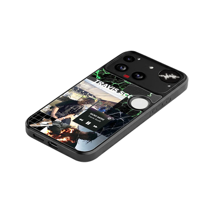 Travis Scott stylish phone case for nothing phone 3 | glossy glass and slim fit