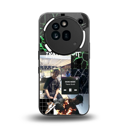 Travis Scott back phone cover | glass case for nothing phone 3a pro