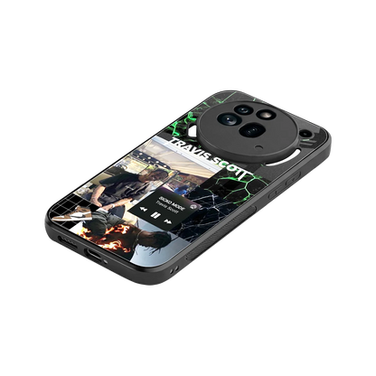 Travis Scott stylish phone case for nothing phone 3a pro | glossy glass and slim fit