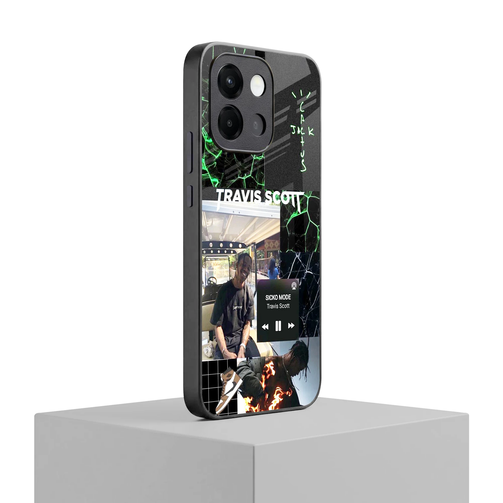 Travis Scott oneplus 13s mobile cover | shockproof glass phone case
