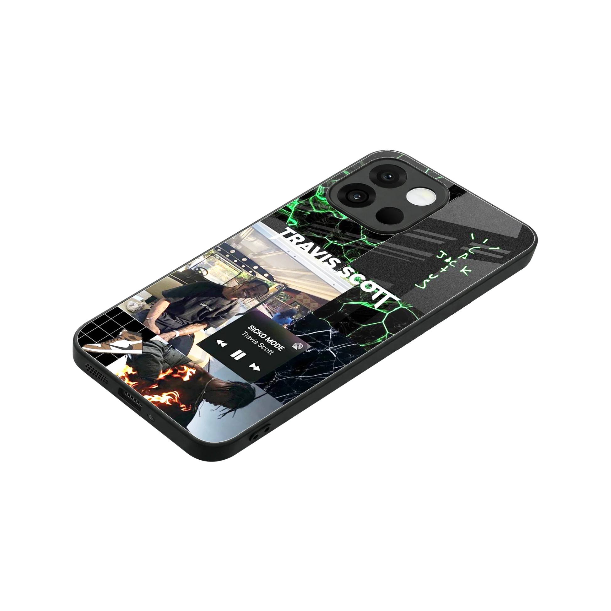 Travis Scott stylish phone case for oneplus 13s | glossy glass and slim fit