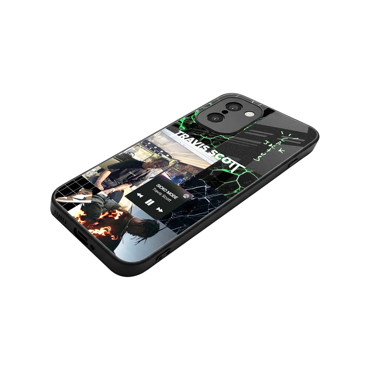 Travis Scott stylish phone case for oneplus 15r | glossy glass and slim fit