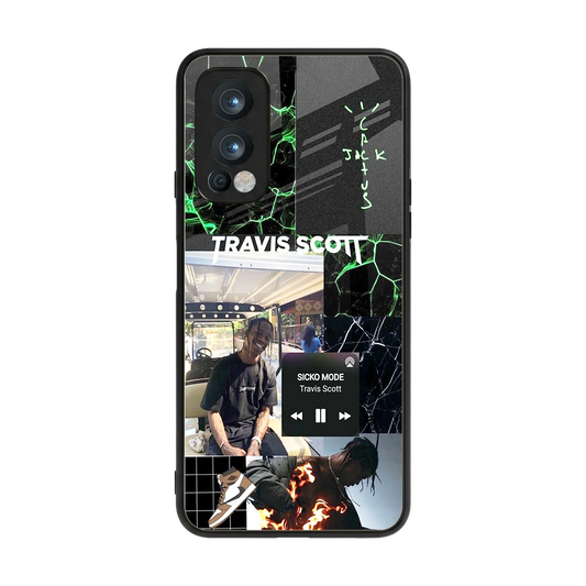 Travis Scott back phone cover | glass case for oneplus nord 2