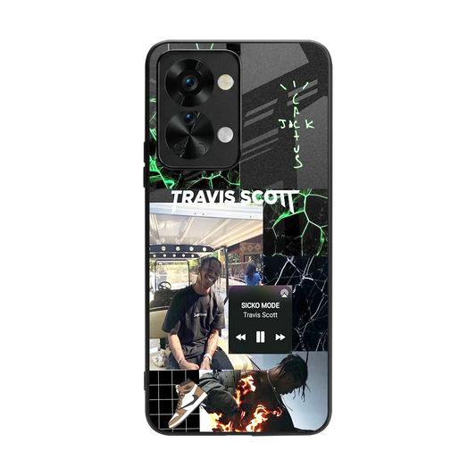 Travis Scott back phone cover | glass case for oneplus nord 2t
