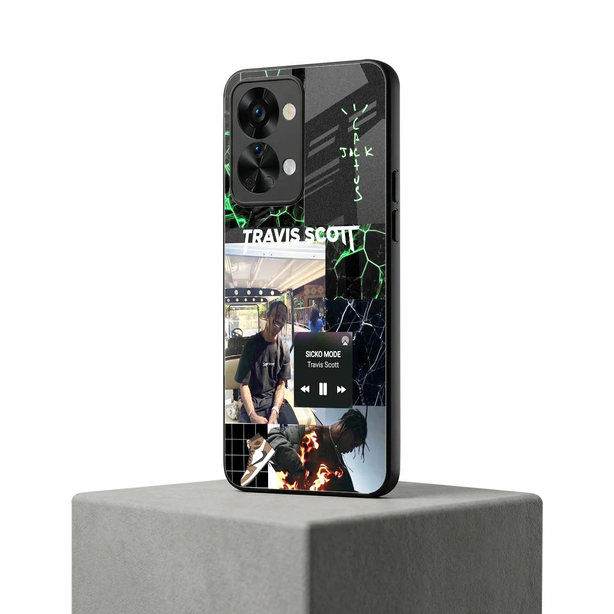 Travis Scott oneplus nord 2t mobile cover | shockproof glass phone case