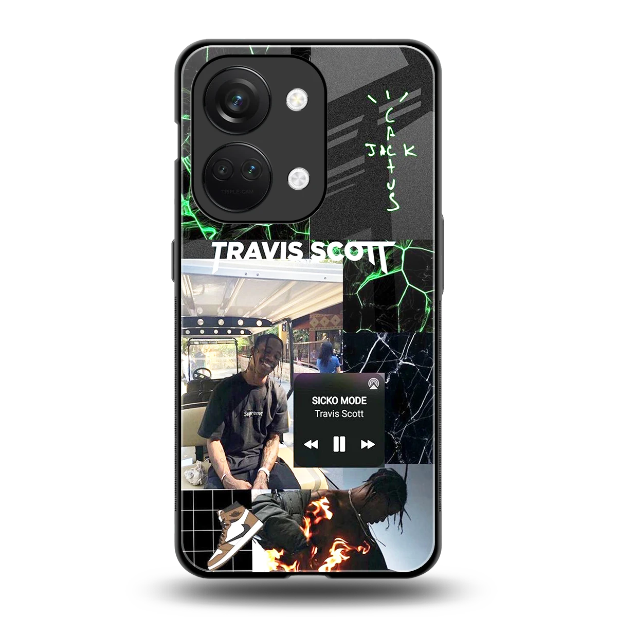 Travis Scott back phone cover | glass case for oneplus nord 3