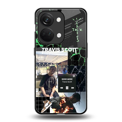 Travis Scott back phone cover | glass case for oneplus nord 3