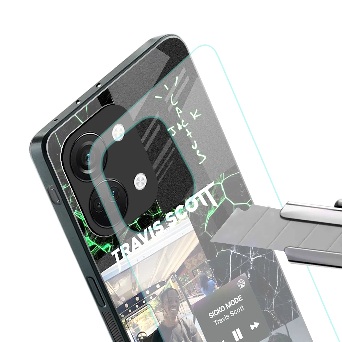Travis Scott stylish phone case for oneplus nord 3 | glossy glass and slim fit