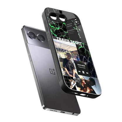 Travis Scott sleek oneplus nord 4 cover with tempered glass back and TPU edges