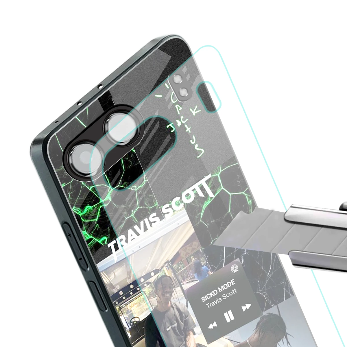 Travis Scott stylish phone case for oneplus nord 4 | glossy glass and slim fit