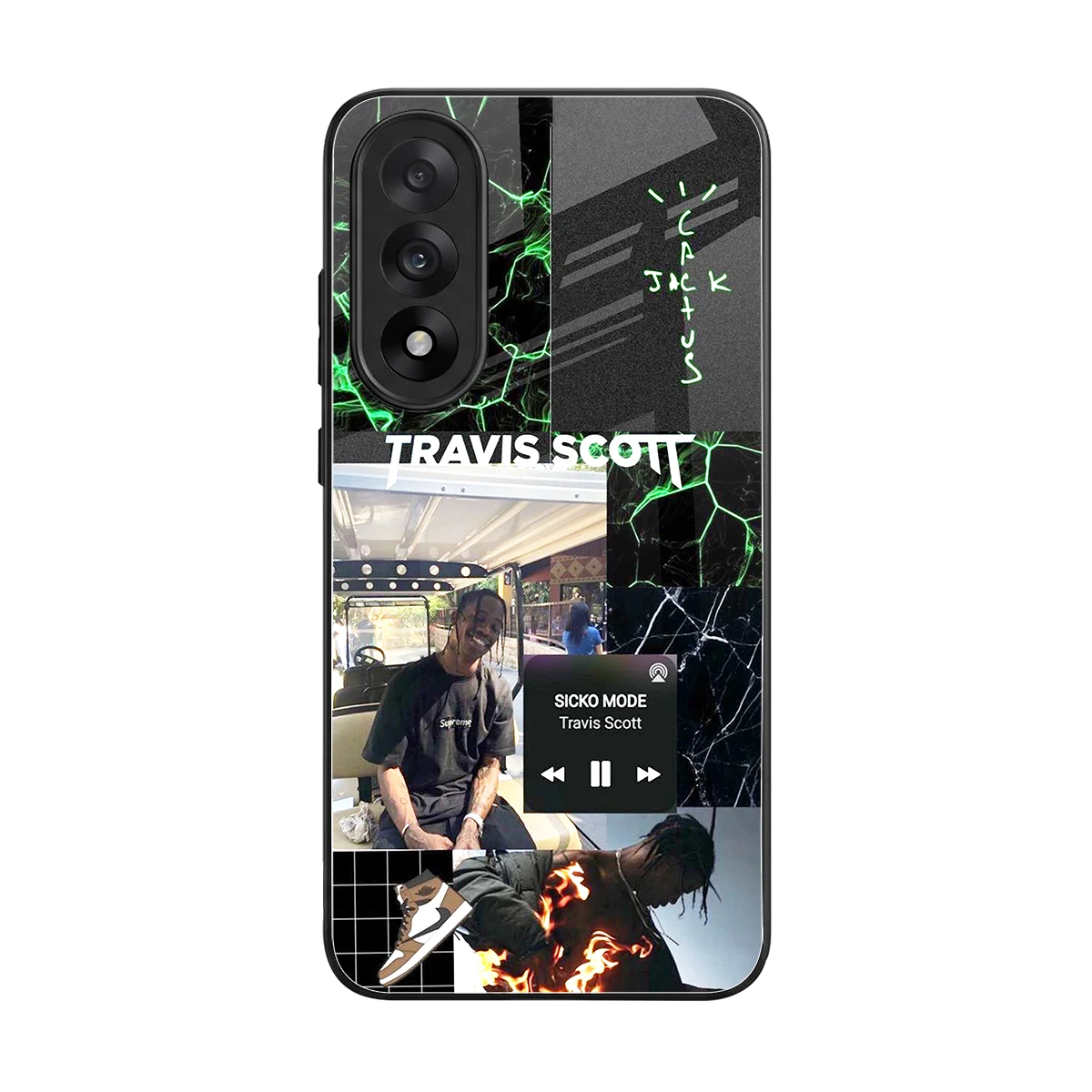 Travis Scott back phone cover | glass case for oneplus nord 5