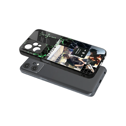 Travis Scott sleek oneplus nord ce 2 lite cover with tempered glass back and TPU edges