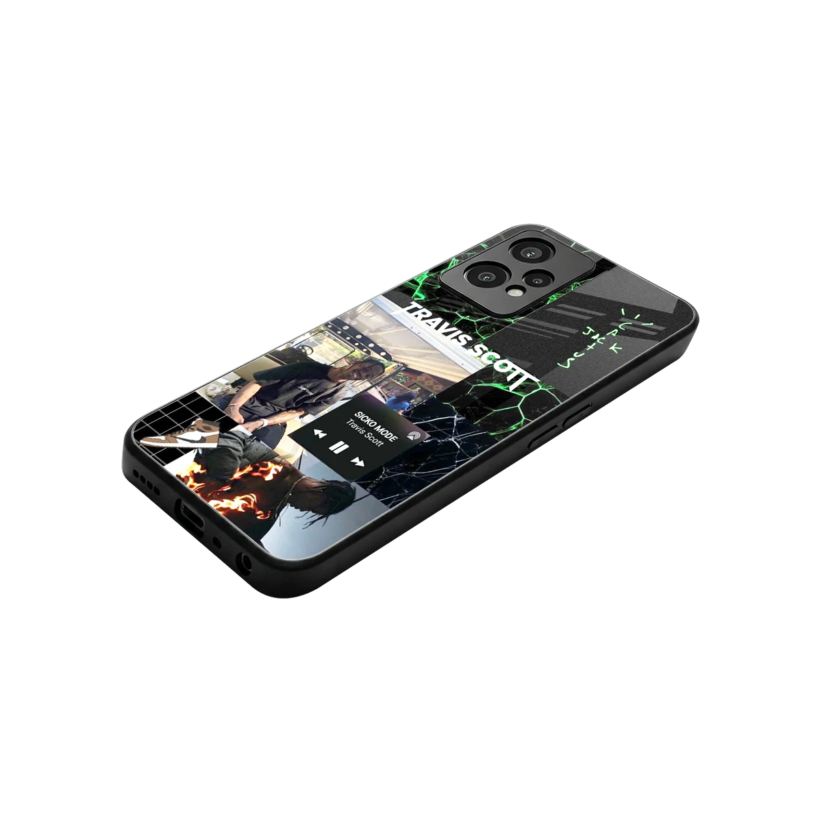 Travis Scott stylish phone case for oneplus nord ce 2 lite | glossy glass and slim fit