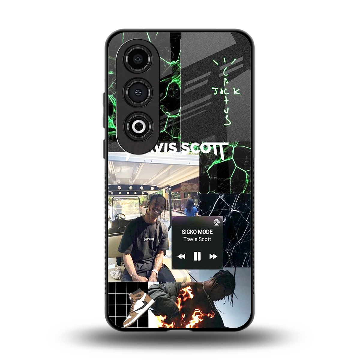 Travis Scott back phone cover | glass case for oneplus nord ce 4