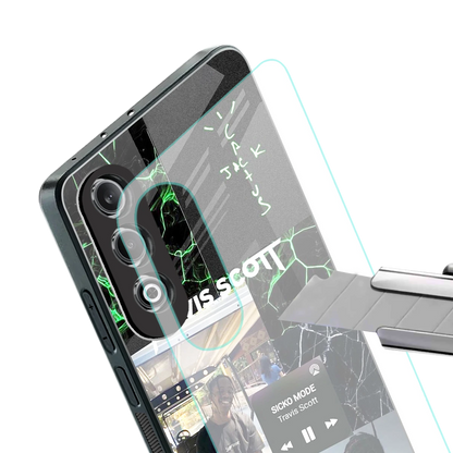 Travis Scott stylish phone case for oneplus nord ce 4 | glossy glass and slim fit