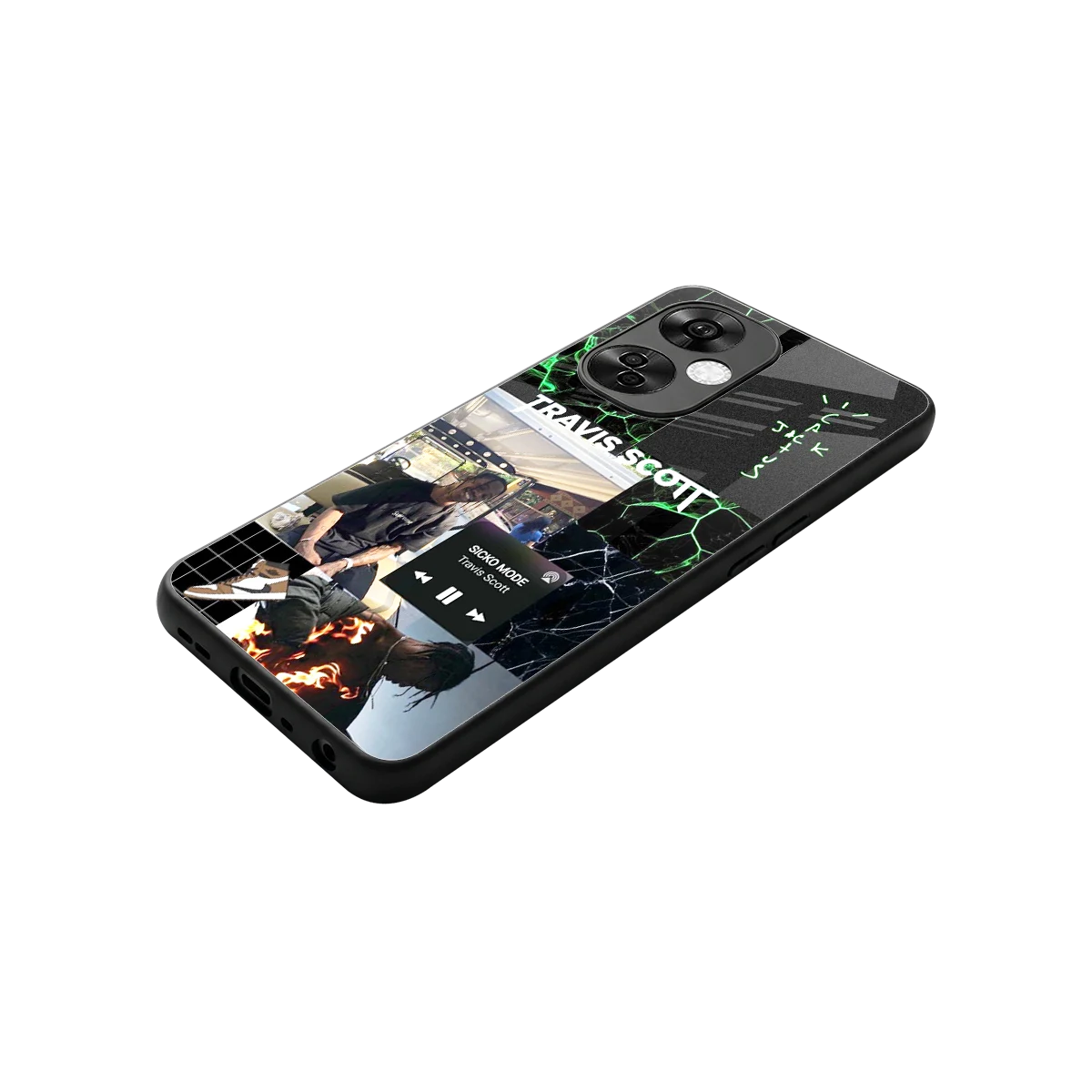 Travis Scott stylish phone case for oneplus nord ce 3 lite | glossy glass and slim fit