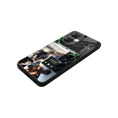 Travis Scott stylish phone case for oneplus nord ce 3 lite | glossy glass and slim fit