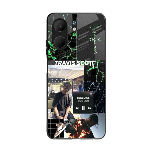 Travis Scott back phone cover | glass case for oppo a5x 5g