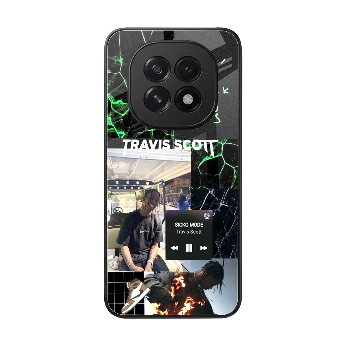 Travis Scott back phone cover | glass case for oppo f29 5g