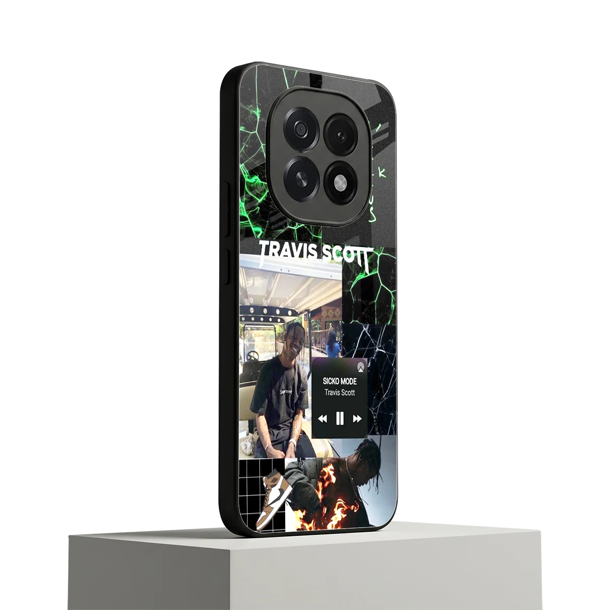 Travis Scott oppo f29 5g mobile cover | shockproof glass phone case