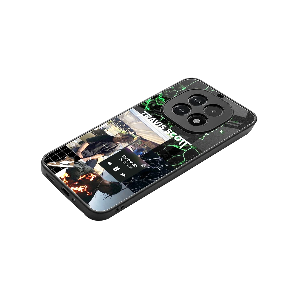 Travis Scott stylish phone case for oppo f29 5g | glossy glass and slim fit