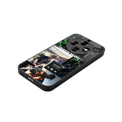 Travis Scott stylish phone case for oppo f31 pro 5g | glossy glass and slim fit