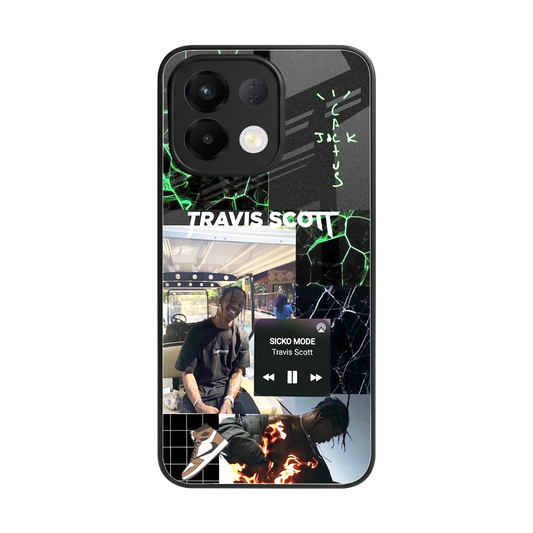 Travis Scott back phone cover | glass case for oppo k13 5g
