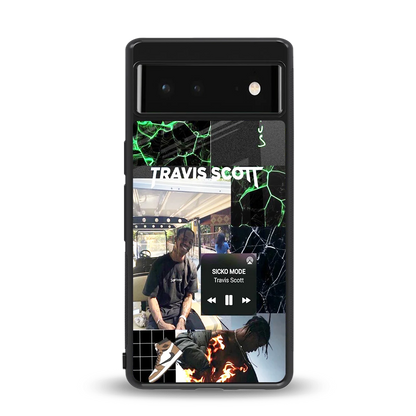 Travis Scott back phone cover | glass case for google pixel 6