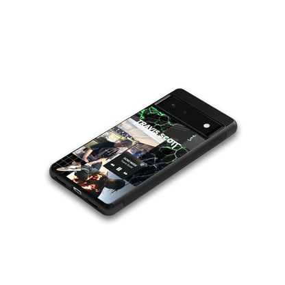 Travis Scott google pixel 6a mobile cover | shockproof glass phone case