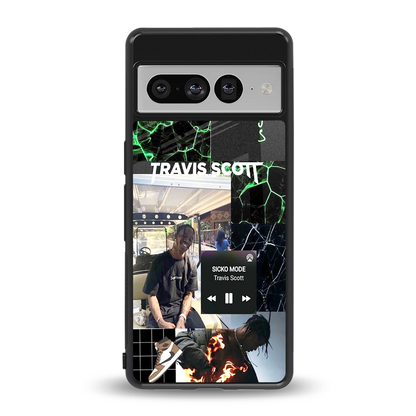 Travis Scott back phone cover | glass case for google pixel 7 pro