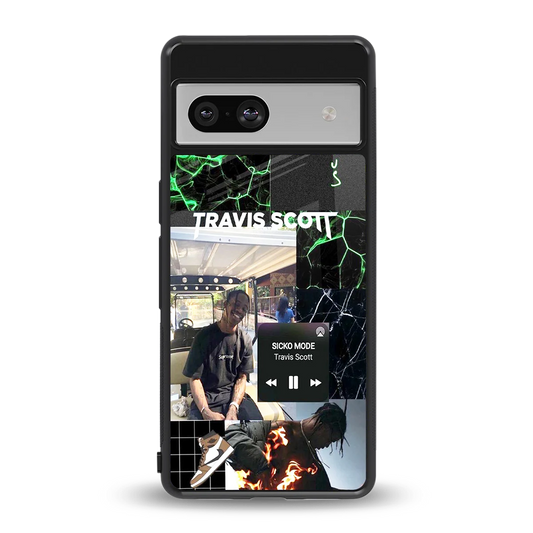 Travis Scott back phone cover | glass case for google pixel 7a