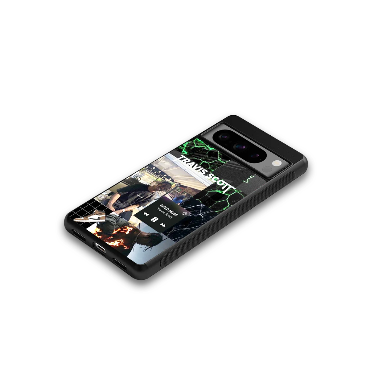Travis Scott google pixel 8 pro mobile cover | shockproof glass phone case