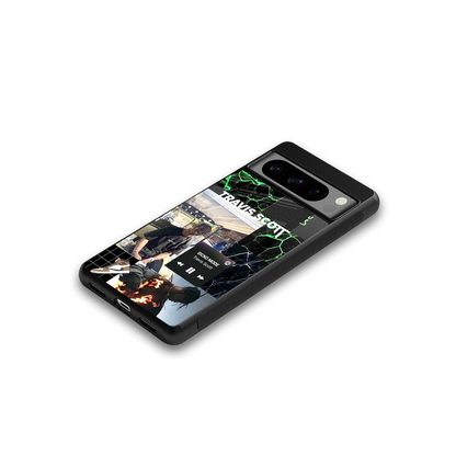 Travis Scott google pixel 8 pro mobile cover | shockproof glass phone case