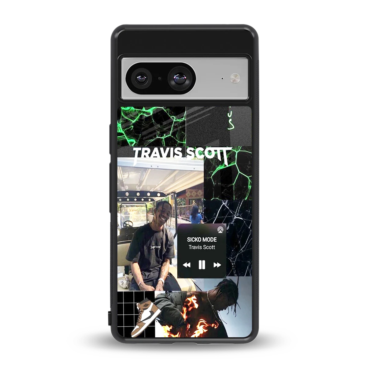 Travis Scott back phone cover | glass case for google pixel 8