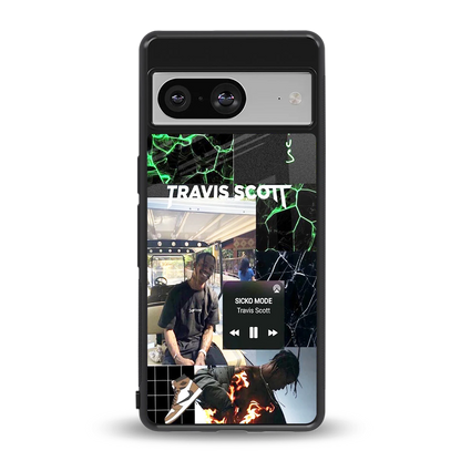 Travis Scott back phone cover | glass case for google pixel 8