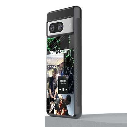 Travis Scott stylish phone case for google pixel 8 | glossy glass and slim fit
