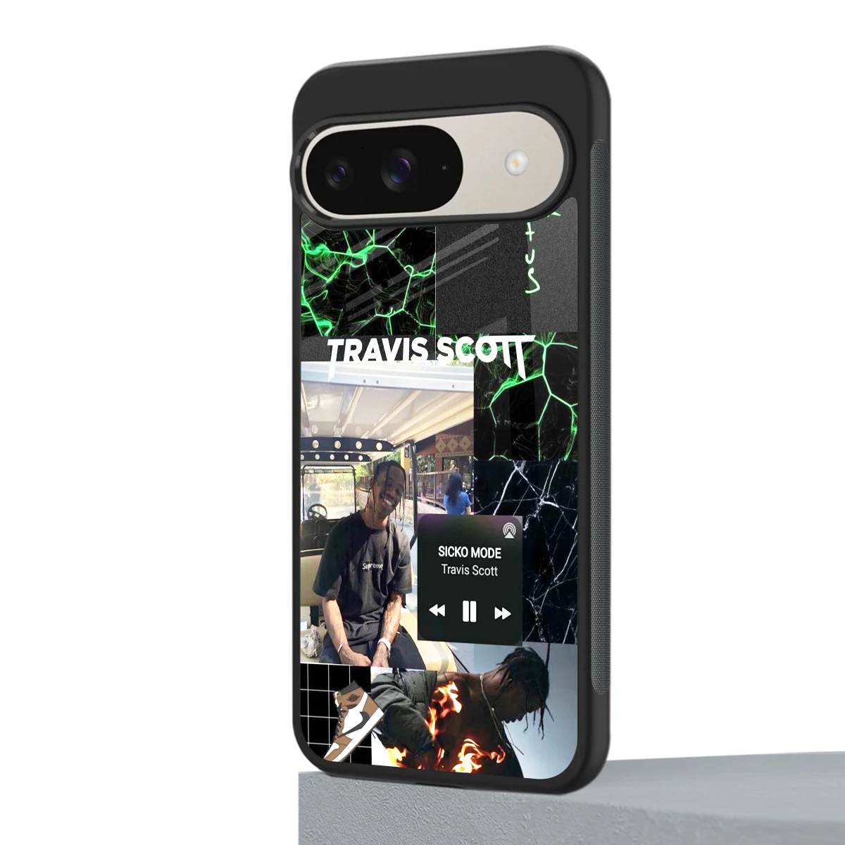 Travis Scott google pixel 9 mobile cover | shockproof glass phone case