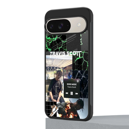 Travis Scott google pixel 9 mobile cover | shockproof glass phone case