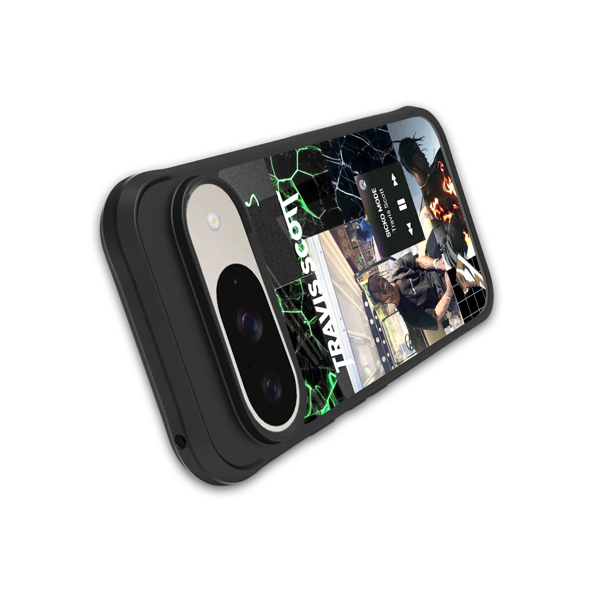 Travis Scott stylish phone case for google pixel 9 | glossy glass and slim fit