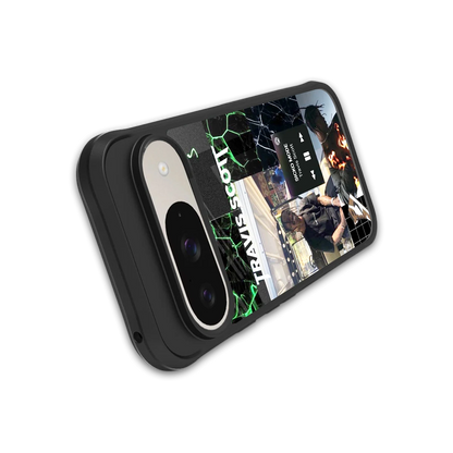 Travis Scott stylish phone case for google pixel 9 | glossy glass and slim fit